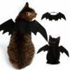 Halloween Pet Dog Costumes Clothing Black Bat Wings Pet Gift