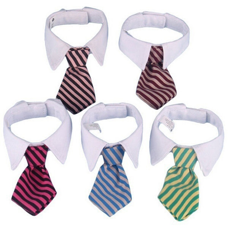Fashion Dog Cat Striped Bow Tie Collar Wholesale