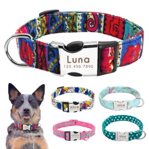 Nylon Dog Collar Personalized Pet...