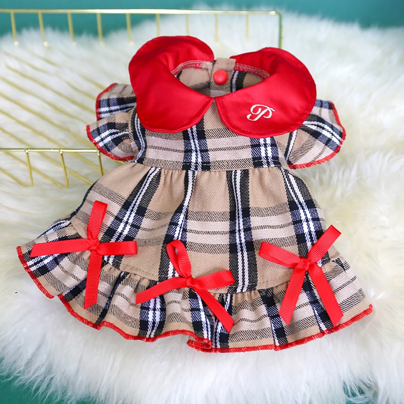 PETCIRCLE Dog Puppy Clothes Classic Check Noble Dress Wholesale