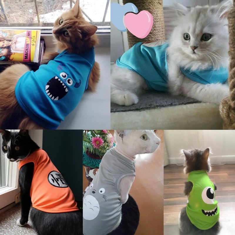 Pet Cat Clothes for Cats Summer Vest T Shirt Wholesale
