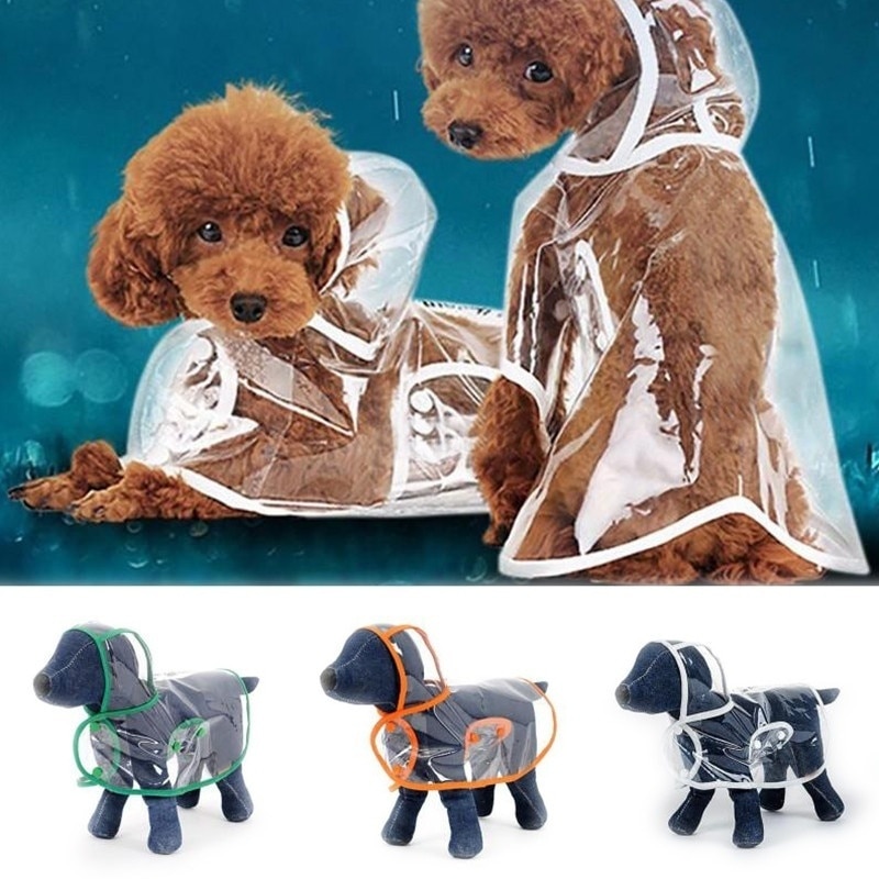 Pet Dog Puppy Transparent Rainwear Raincoat Wholesale