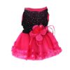 Pet Dog Rose Flower Gauze Dress Skirt Wholesale