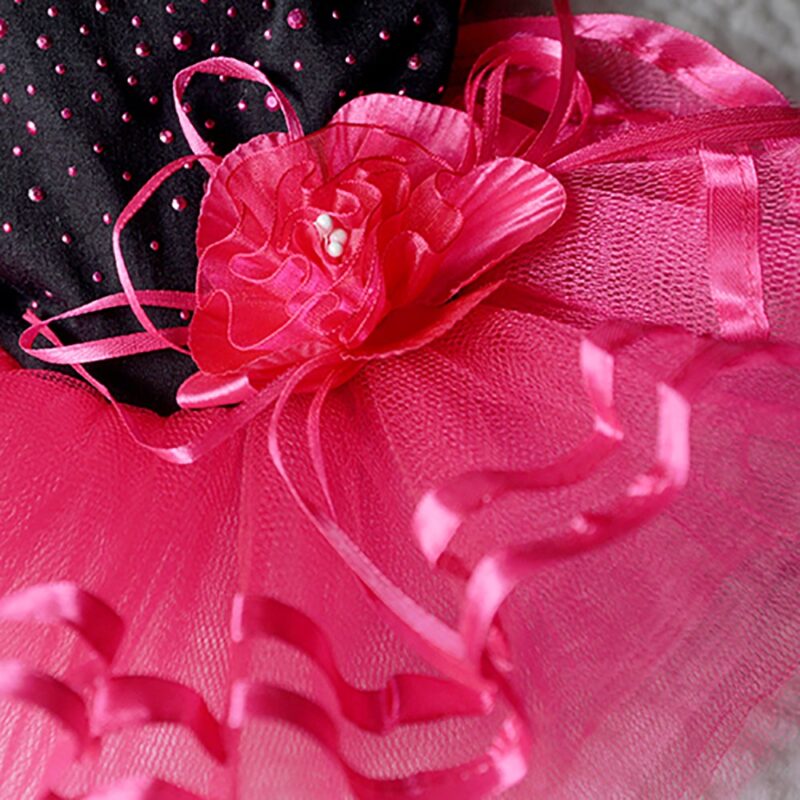 Pet Dog Rose Flower Gauze Dress Skirt Wholesale