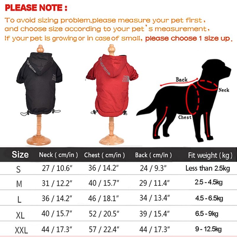 Pet Dog Winter Waterproof Coat Puppy Warm Jacket The Dog Face Hoodie Reflective Clothing For Small 1 Wholesale Dog & Cat Clothing