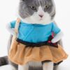 Cute Pet Halloween Clothes Samurai Funny Costume