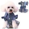 Spring Pet Dog Clothes Dog Denim Dress Wholesale