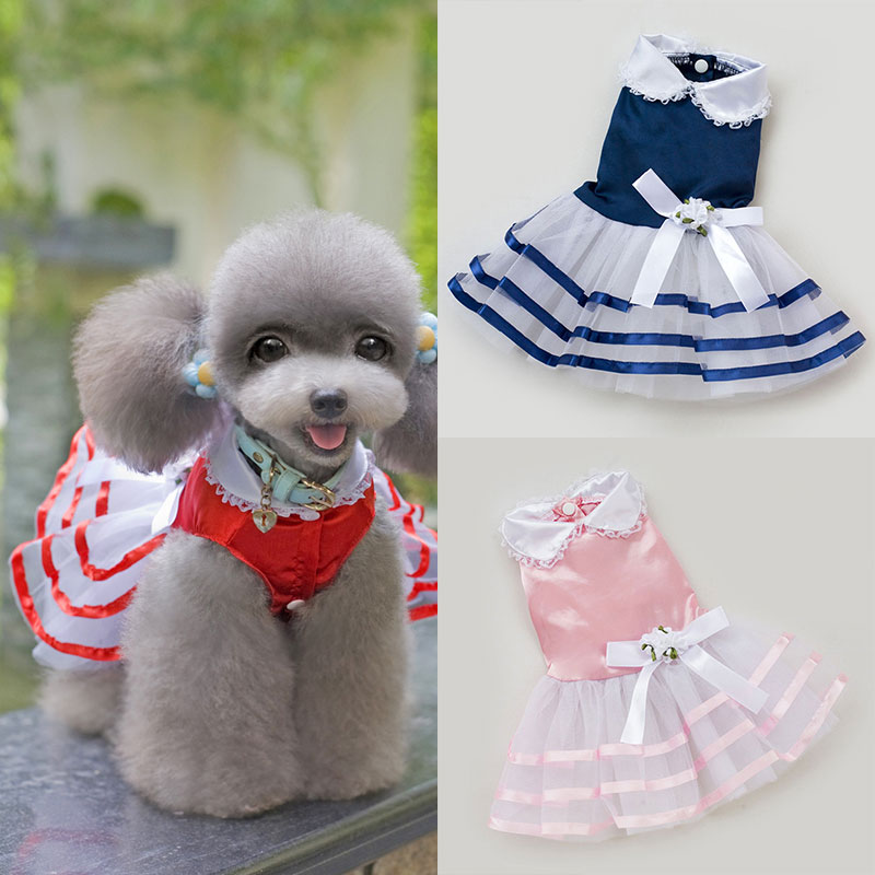 Summer Dog Lace Dress Pet Dog Clothes For Small Dog Wholesale