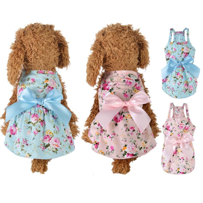 Summer Pet Clothes Dot Dog Dress For Dogs Wholesale