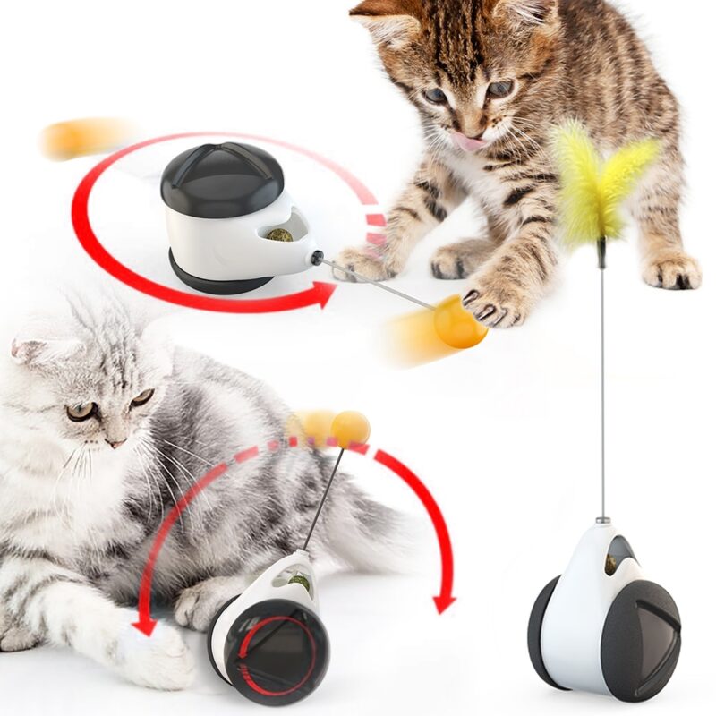 Tumbler Swing Toys for Cats Kitten Interactive Balance Car Cat