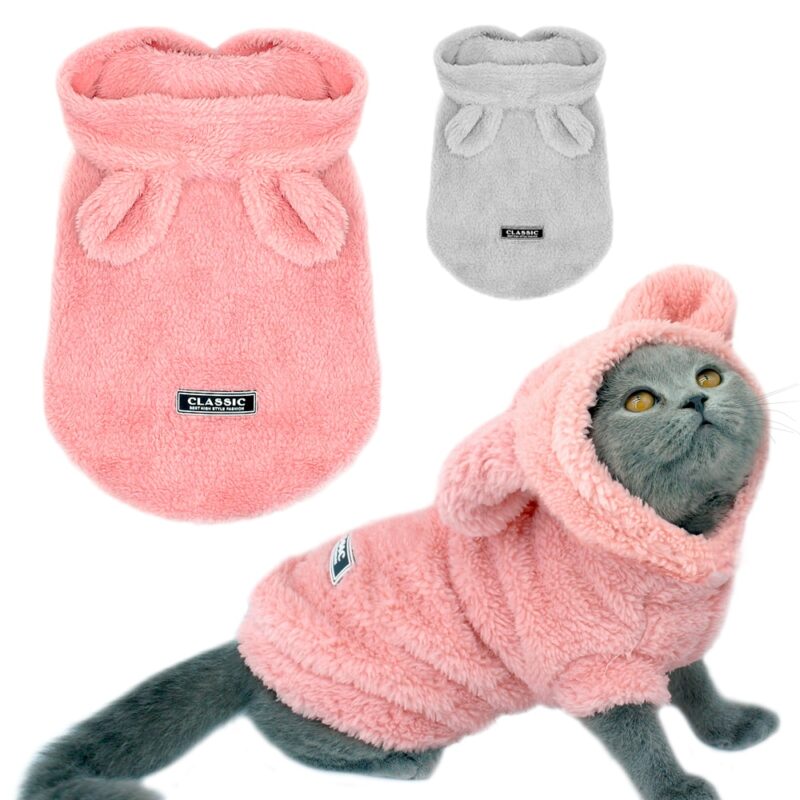 Warm Cat Clothes Winter Pet Puppy Kitten Coat Jacket