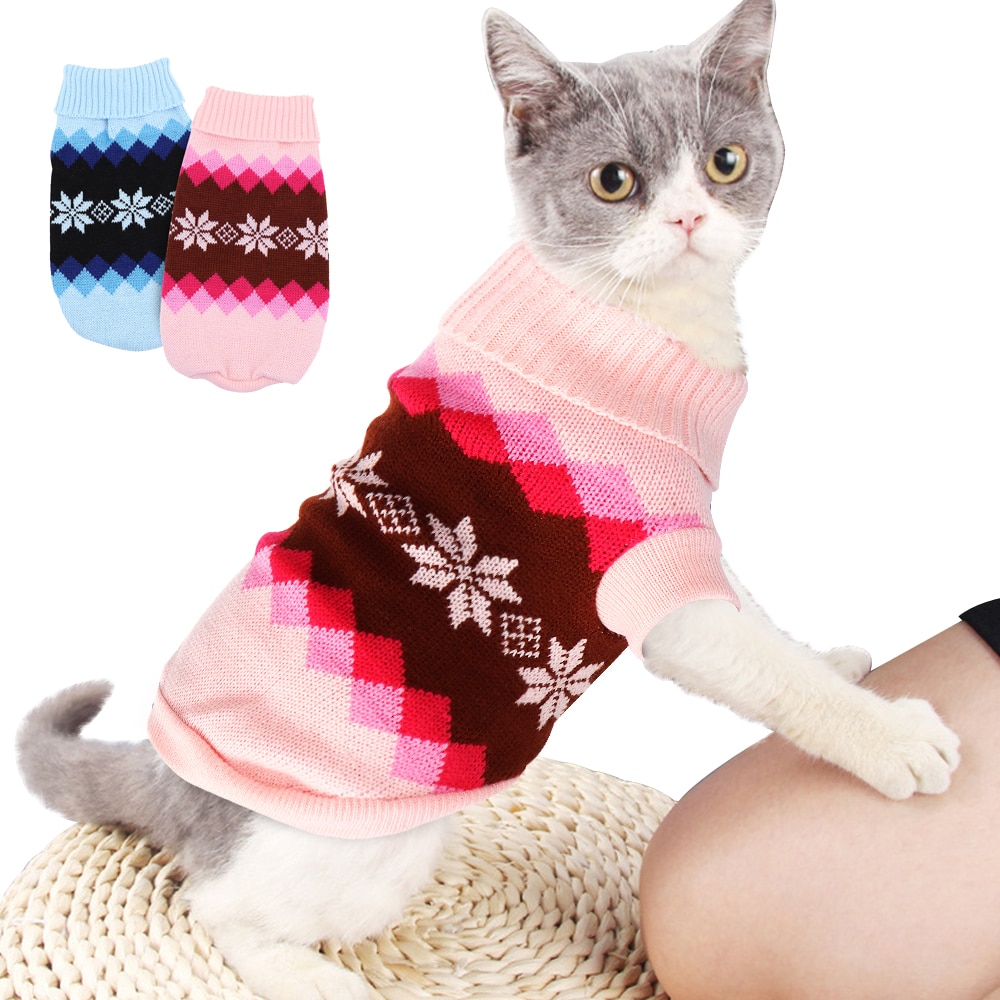 Warm Cat Clothes Winter Pet...