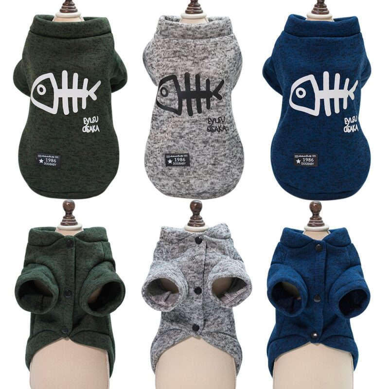 Winter Cat Clothes Pet Puppy Dog Clothing Hoodies For Small Medium Dogs