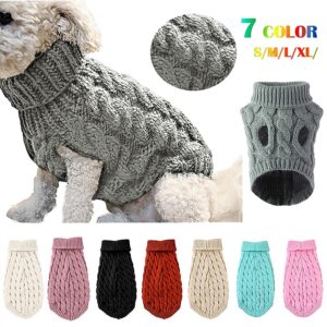 Winter Dog Clothes Puppy Knitting...