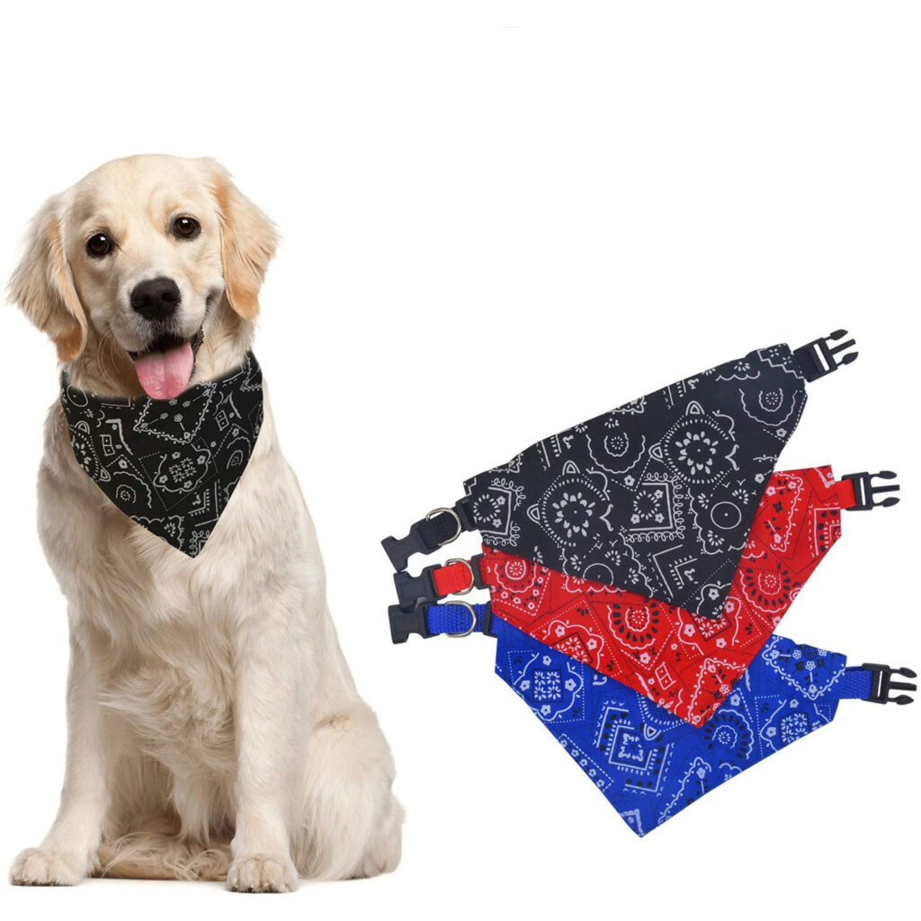 PrettyBetter Dog Bandanas Large Pet Scarf Pet Cott Wholesale Dog & Cat Clothing